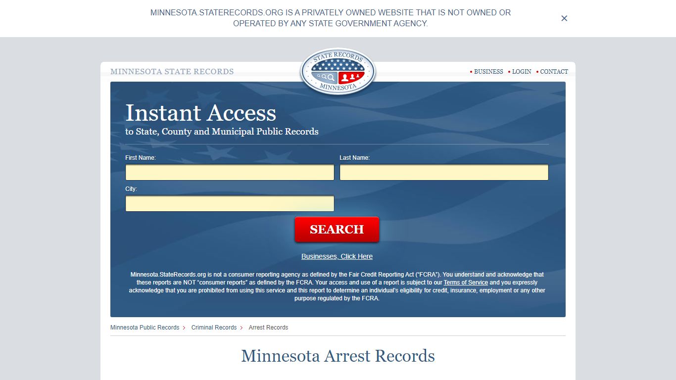 Minnesota Arrest Records | StateRecords.org